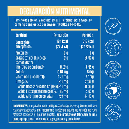 Full Spectrum Omega 3 - 120 Cápsulas - 60 Porciones