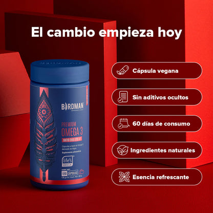 Premium Omega 3 - 120 Cápsulas - 60 Porciones