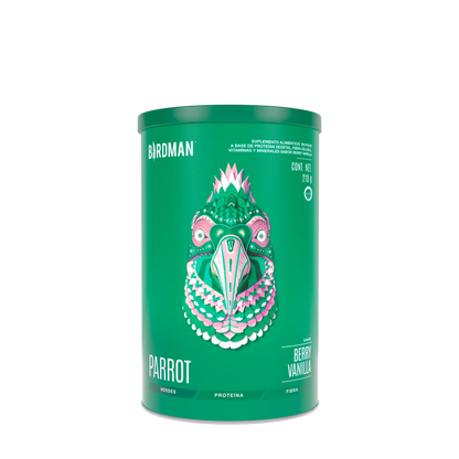 Parrot Greens & Protein Berry Vainilla 210 g - 7 Servicios