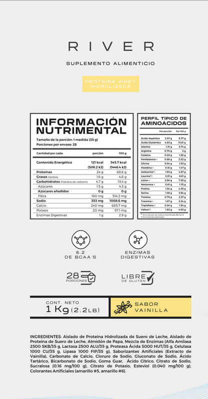 Proteína Vainilla 1 kilo BOULDR