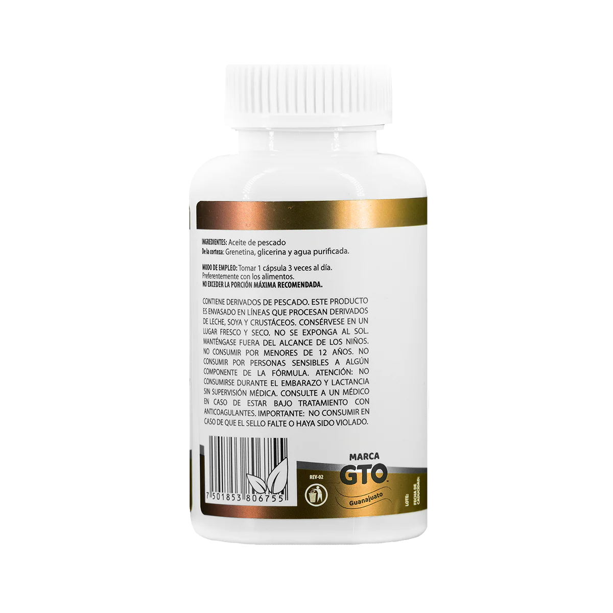 ACEITE DE PESCADO FRASCO CON 30 CAPSULAS
DE 1.3 G