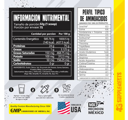 43 ZERO PROTEIN CHOCOLATE 5.29 LBS