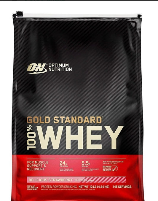 ON 100% WHEY GOLD STD 10 LBS STRAWBERRY