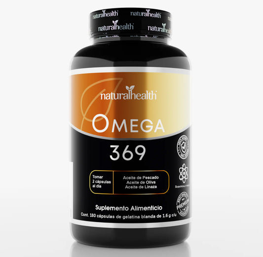 Omega 369 | Aceite de pescado, Oliva y Linaza I
180 cápsulas