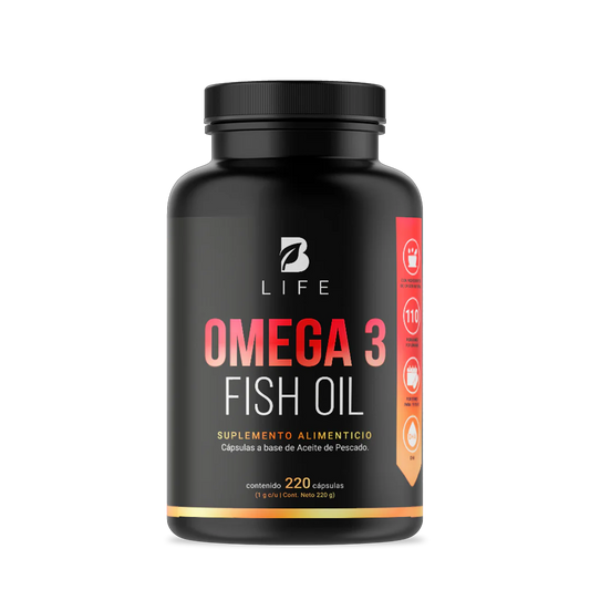 Omega 3 Fish Oil | Omega 3 Aceite de Pescado 220 caps | 1000 mg