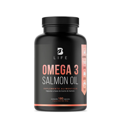 Omega 3 Salmon Oil | Omega 3 Aceite Puro de Salmón 180 Caps | 1000 mg