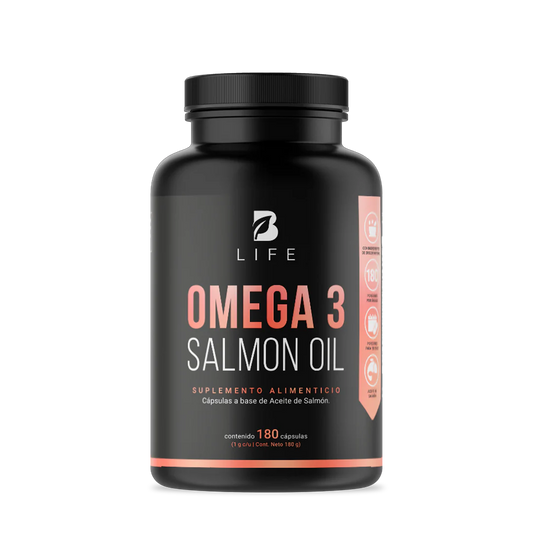 Omega 3 Salmon Oil | Omega 3 Aceite Puro de Salmón 180 Caps | 1000 mg