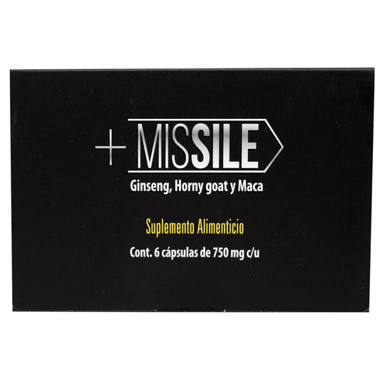 + MISSILE CORRUGADO CON 71 CARTERAS CON 1
BLISTER DE 6 CAPSULAS DE 750 MG C/U