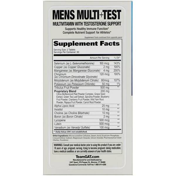 GA MULTI VITAMIN + TEST 60 CT